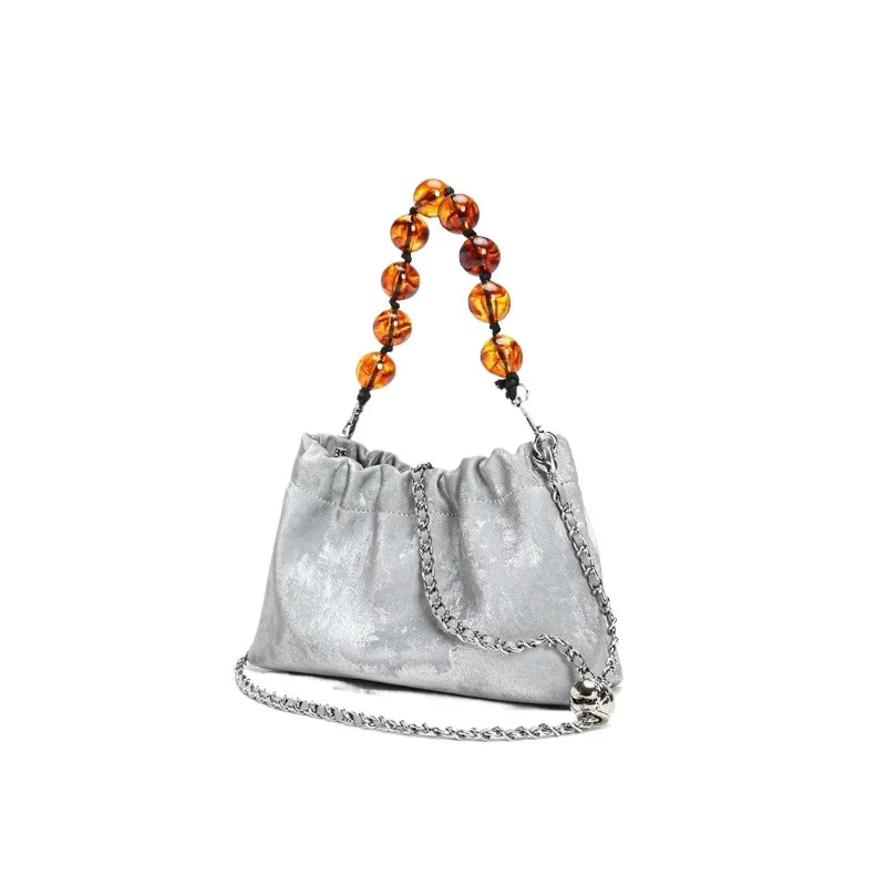 Heritage Collection: Vintage Multi-Pocket Leather Shoulder Bag