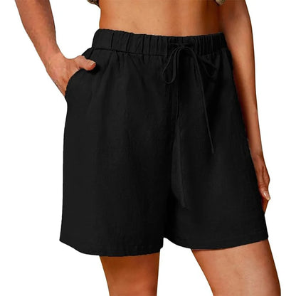 Coastal Aesthetic - Effortless Linen Shorts Vacation Outfit