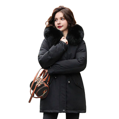 Winter Woolen Coat For Women Casual Windproof Outerwear Cozy Autumn Jacket Fashionable Clothing