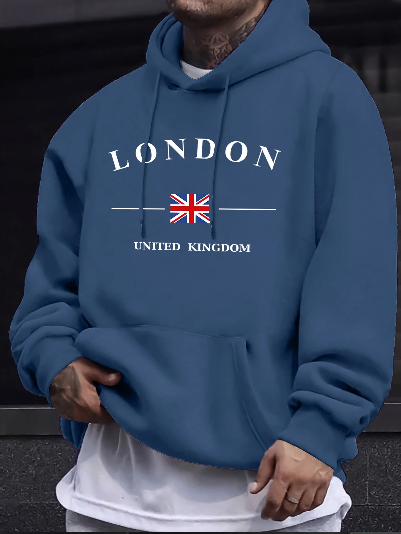 London Letter Flag Printed Crop Top