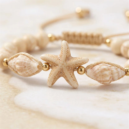 Greek Island Vibes - Turquoise Turtle & Starfish Summer Bracelet