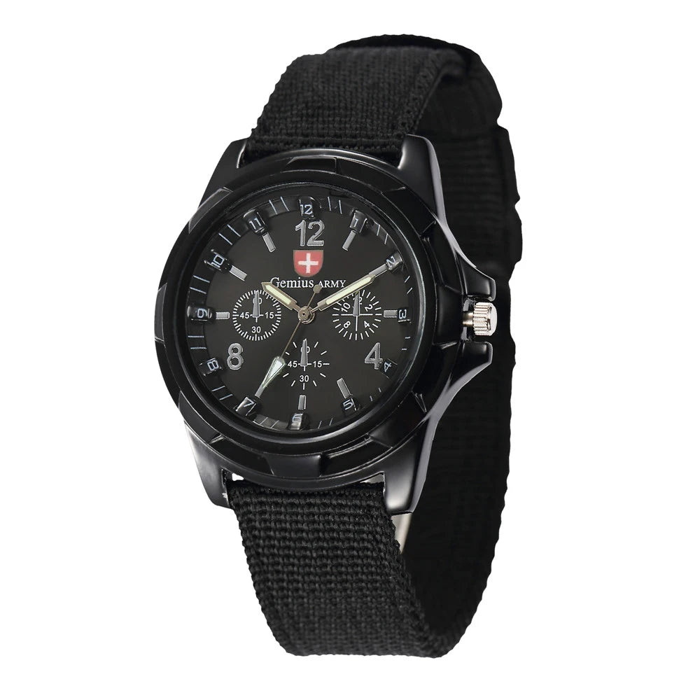 Mens Casual Green Analog Military Watches