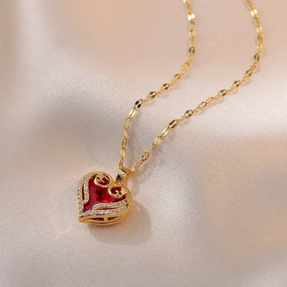Heart Shaped All Pearl Necklace