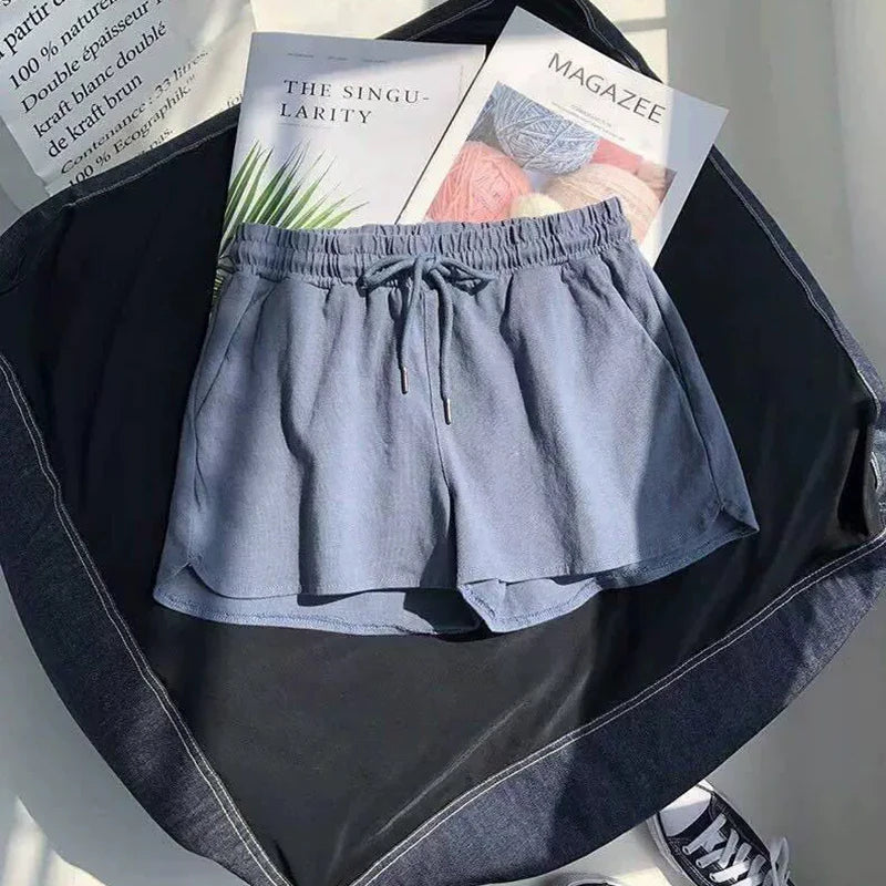 High Comfort Elastic Waist Drawstring Women Shorts