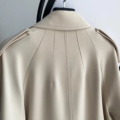 Women Vintage Windbraker Trench Coats