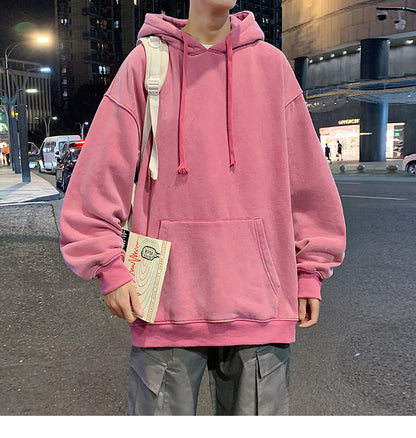 Loose Style Warm Simple Autumn Winter Hoodies