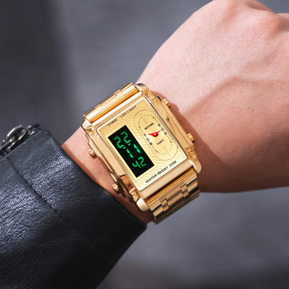 Mens Stainless Steel First Class Analog Dress Watches