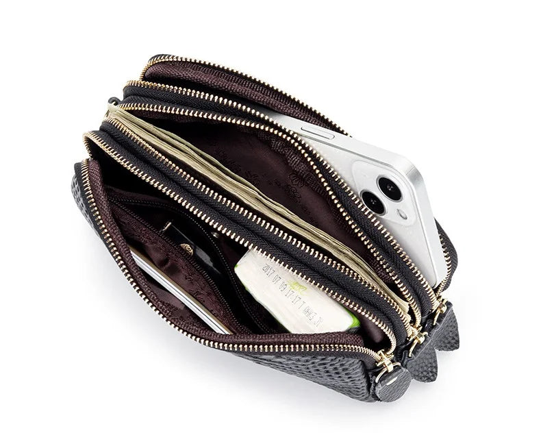 Womens Genuine Leather Alligator Long Wallets