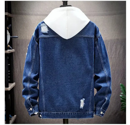 Basic Ripped Denim Jacket