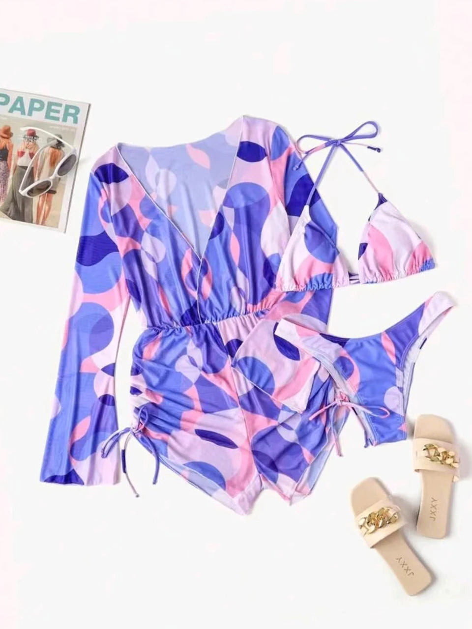 Black In Style 3 Pieces Bikini Set