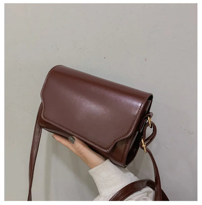 Women Mini Leather Messenger Bag