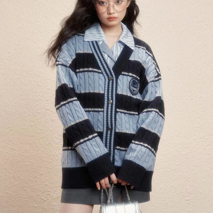 Womens Vintage Korean Style Thick Loose Winter Sweaters