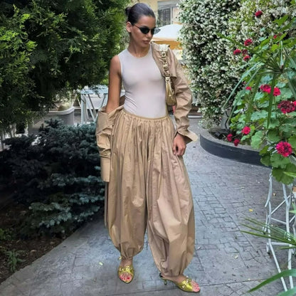 Casual Woolen Loose Pants