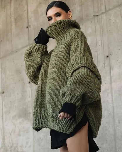 Super Thick Warm Oversized Knitted Women Sweaters