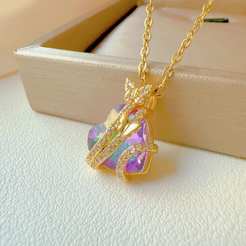 Heart Shaped All Pearl Necklace