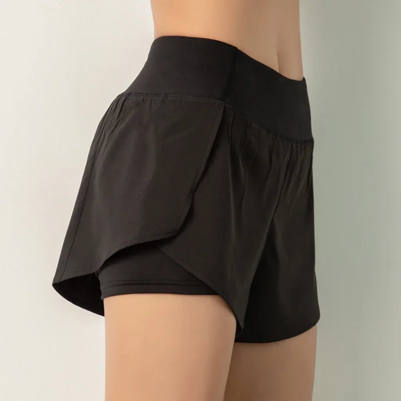 Breathable Quick Dry Sweat Wicking Zipper Pocket Track Shorts