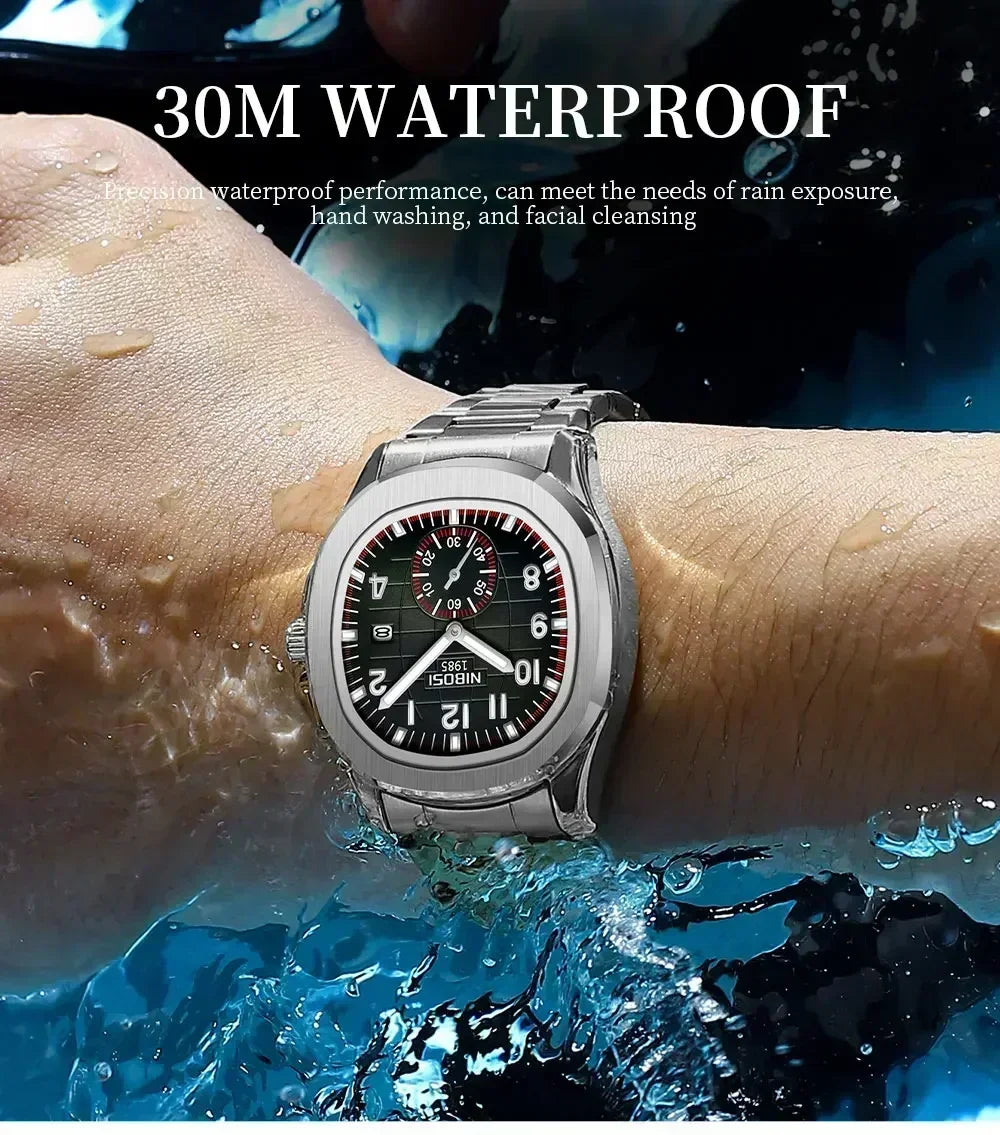 Mens 3bar Water Resistance Luxury Leather Band Watches