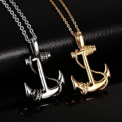 Sailor Style Stainless Steel Anchor Necklaces