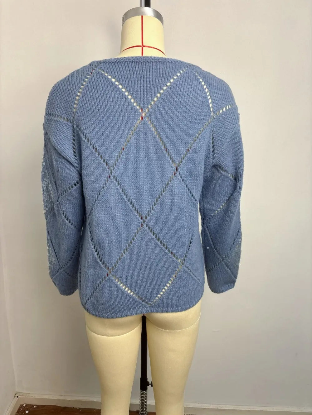 Autumn Winter Women S Long Sleeve Hooded Knitted Pullover Vintage V Neck Loose Sweater Casual Knitwear For Ladies