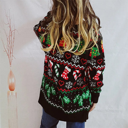 Women Braided Loose Winter Cardigans