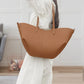 Large Capacity Chic PU Leather Shoulder Tote for Women