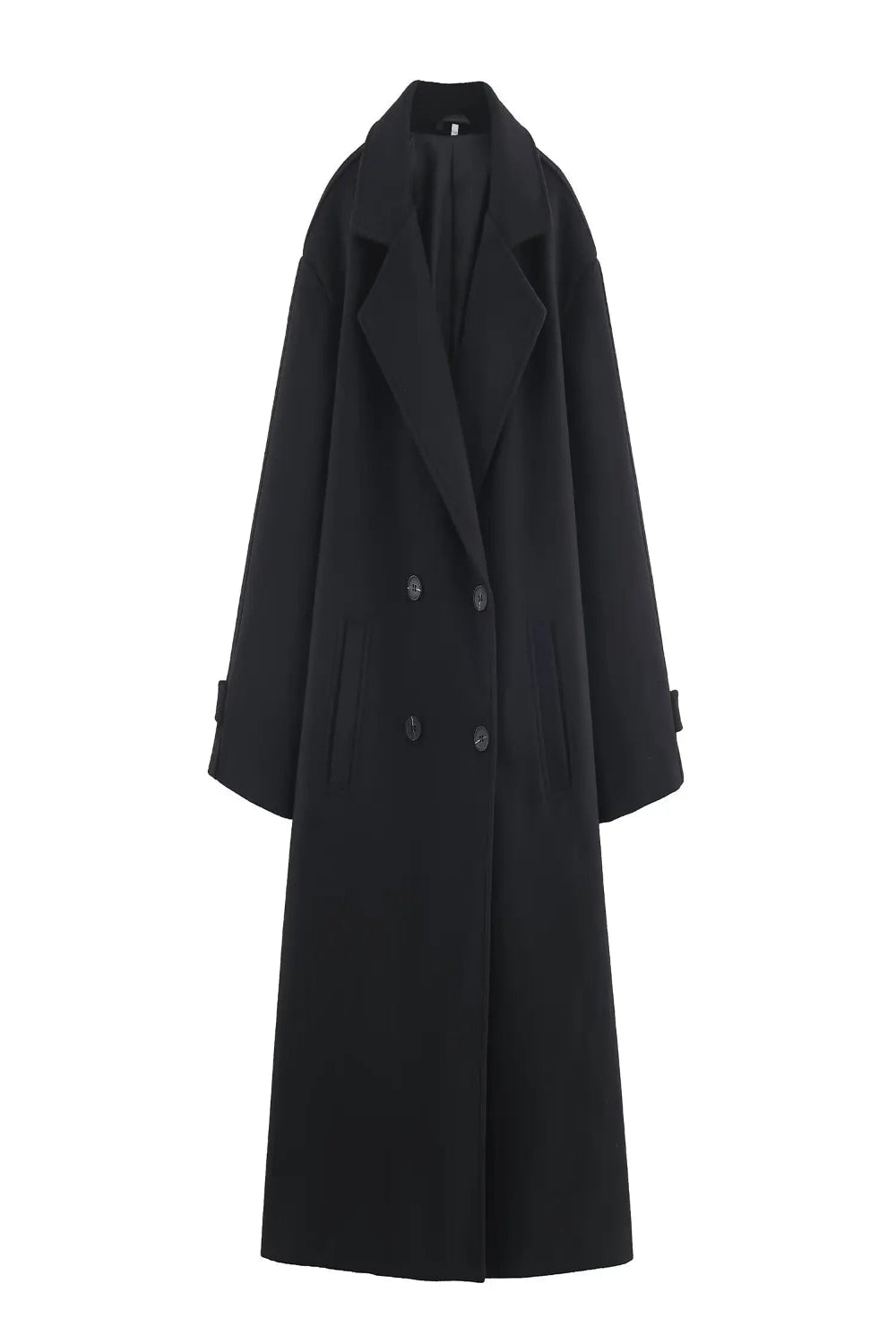 Black coat on a white background