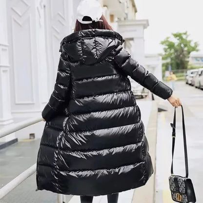 2025 Womens Long Parka Down Jacket Thick Winter Coat Warm Puffer Jacket Full Length Down Coat For Cold Weather