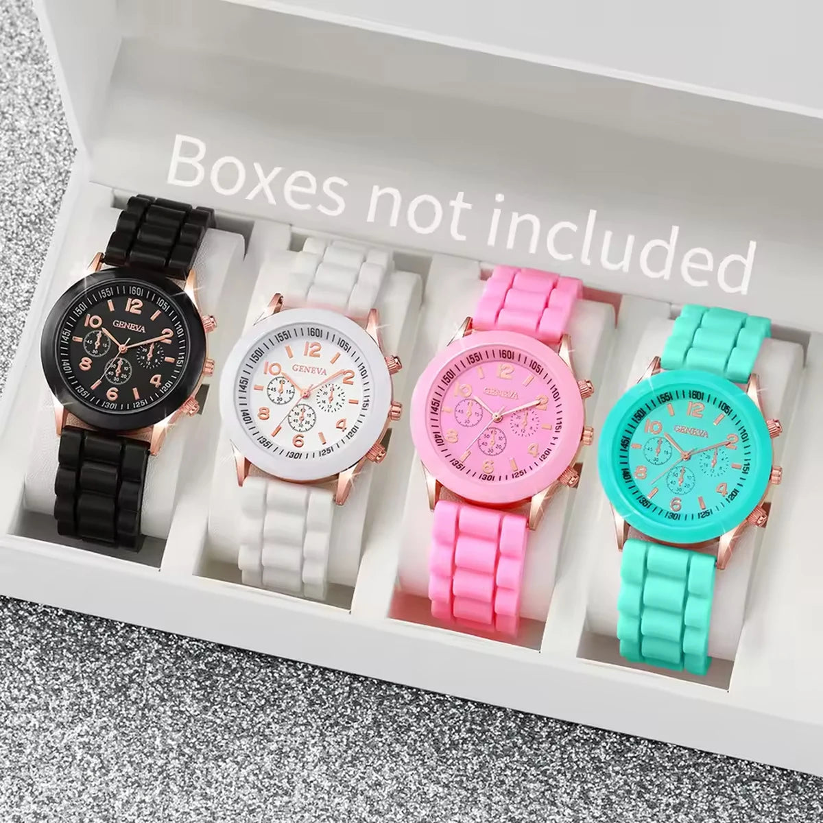 Crocodile Style Quartz Watches Unisex Casual Silicone Bands