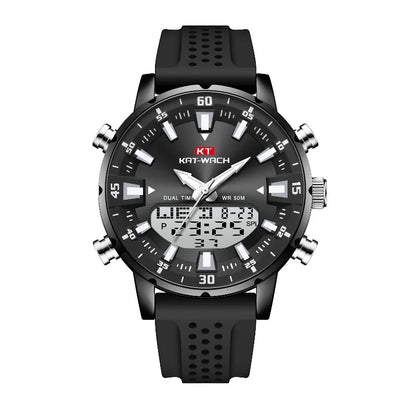 Mens Casual Muscular Sport Digital Analog Watch