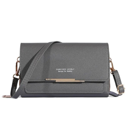 Womens Large Capacity Wallet Shoulder Bag Korean Style Multi Card Handbag