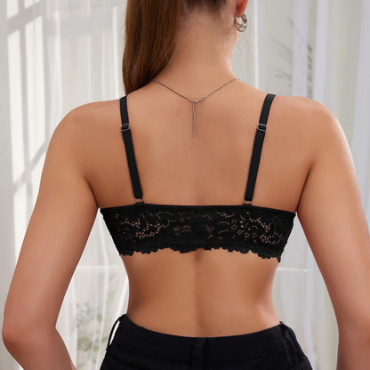 Modern Utility: Front-Button Lace Tank Bra