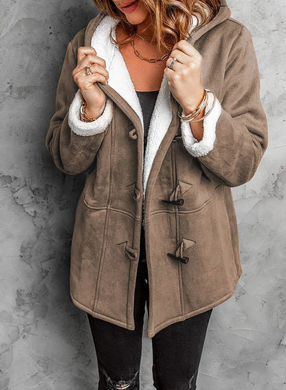 New York Autumn Winter Street Style Wool Hooded Coat Outfits
