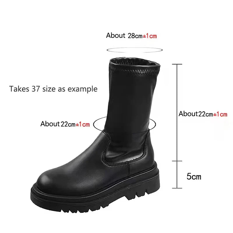 Women S Long Boots Autumn Winter Knee High Leather Motorcycle Boots Fashion Thigh High Footwear For Women