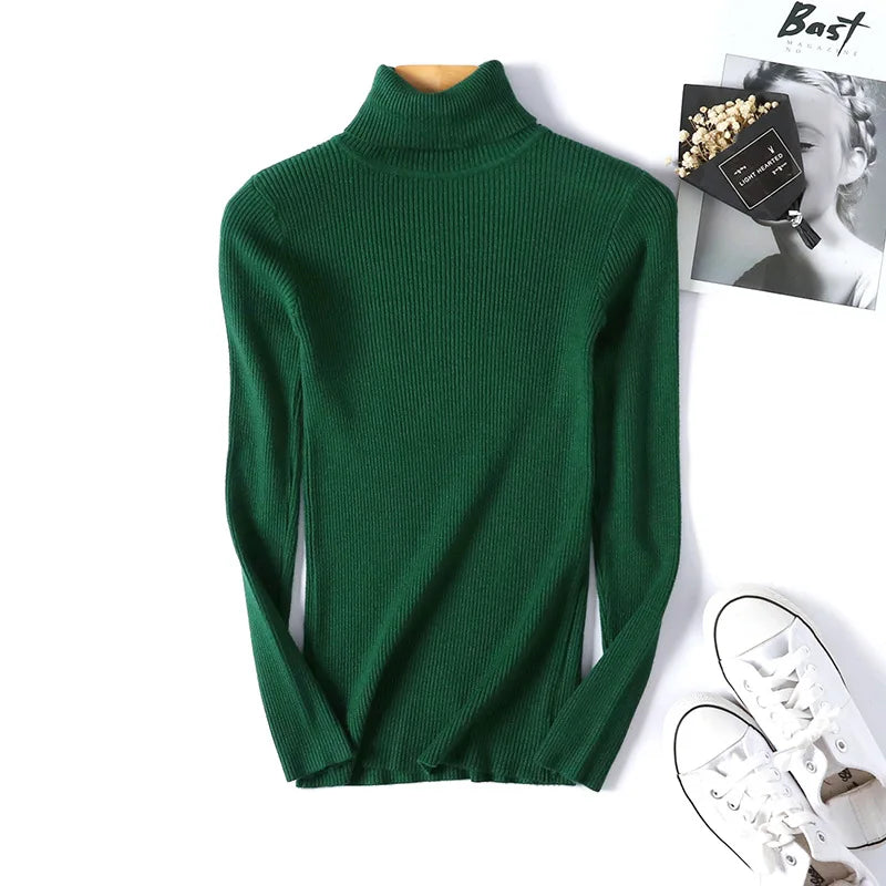 2025 Autumn Winter Women S Elegant Patchwork Long Sleeve Dress Warm Rib Knit Sweater Dress Casual Turtleneck Pullover Mini Dress