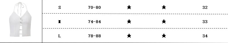 Simple Style Halter Neck Crop Top Close Fitting Solid Color Vest For Women