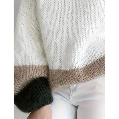 Square Blocks Designer Elegant Warm Sweaters For Women