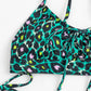 Leopard Print Green Women Sexy Halter Bikini