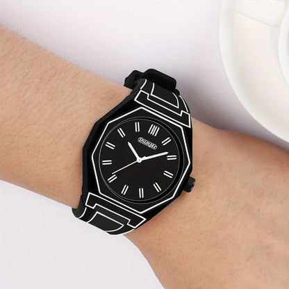 Minimalist Silicone Strap Quartz Watches Casual Sporty Style