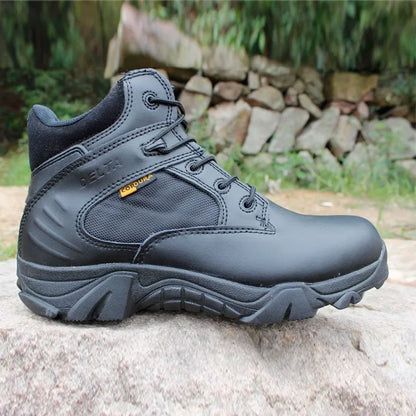 Mens Waterproof Lace Up Tactical Boots