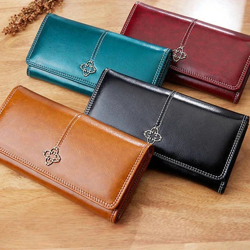 Womens Large Long Card Holder Wallets