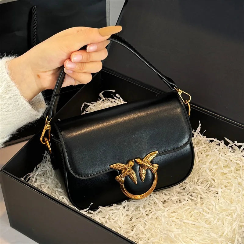 Square Metal Design Multi Layers Top Handle Handbags For Women