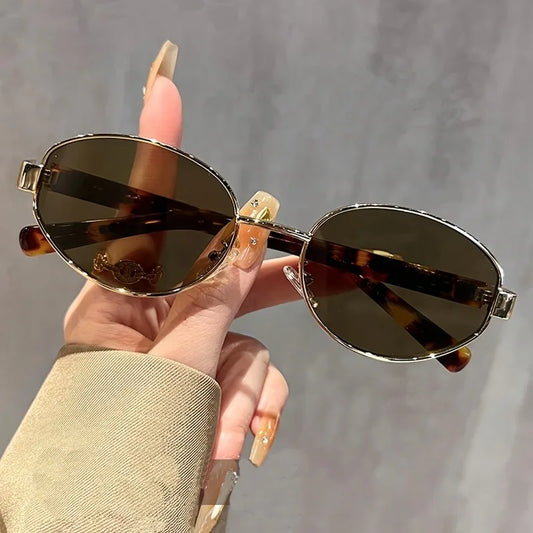 90s Retro Style Round Sunglasses For Women
