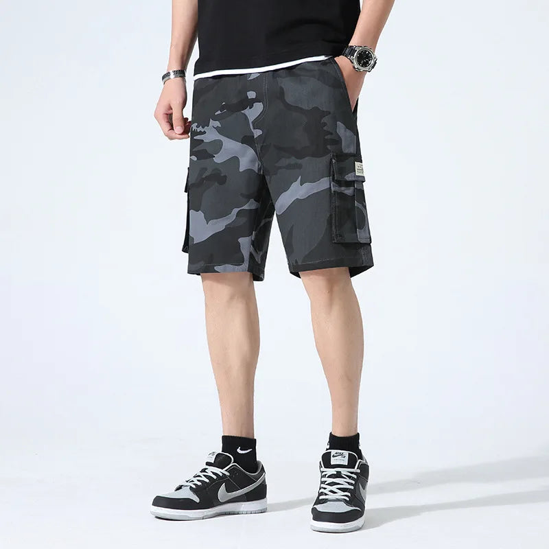 Casual Summer Style Mens Cotton Camouflage Shorts