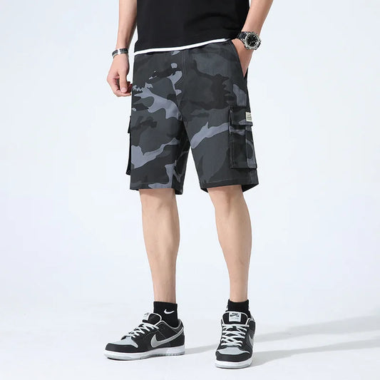 Casual Summer Style Mens Cotton Camouflage Shorts
