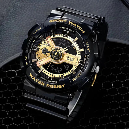 Mens Casual Muscular Sport Digital Analog Watch