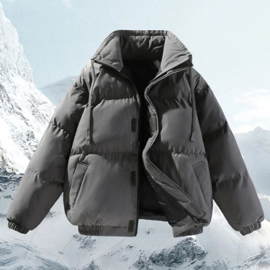 Plus Size Standing Neck Puffer Jackets