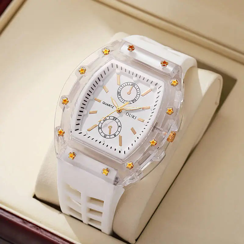 Silicone Strap Casual Mens Analog Watches