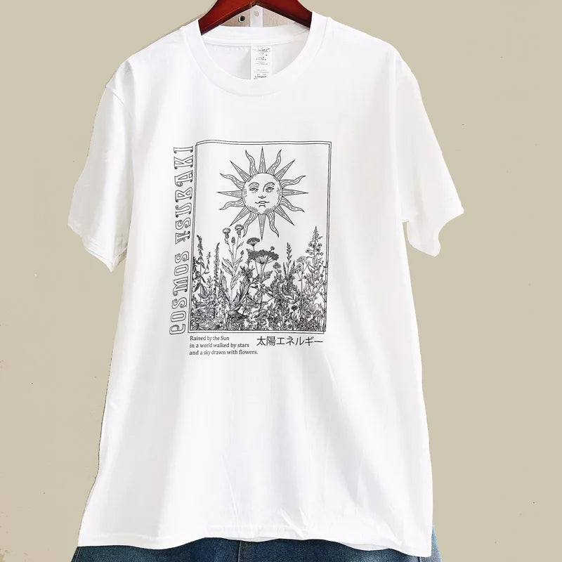 Be Nice Graphic Tee Womens Oversized Aesthetic T Shirt Inspirational Quote Harajuku Tumblr Grunge Top