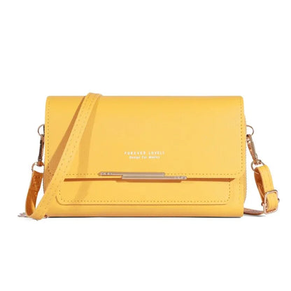 Womens Large Capacity Wallet Shoulder Bag Korean Style Multi Card Handbag