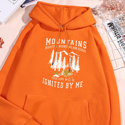 North Carolina Great Smoky Mountains Printed Cotton Hoodies